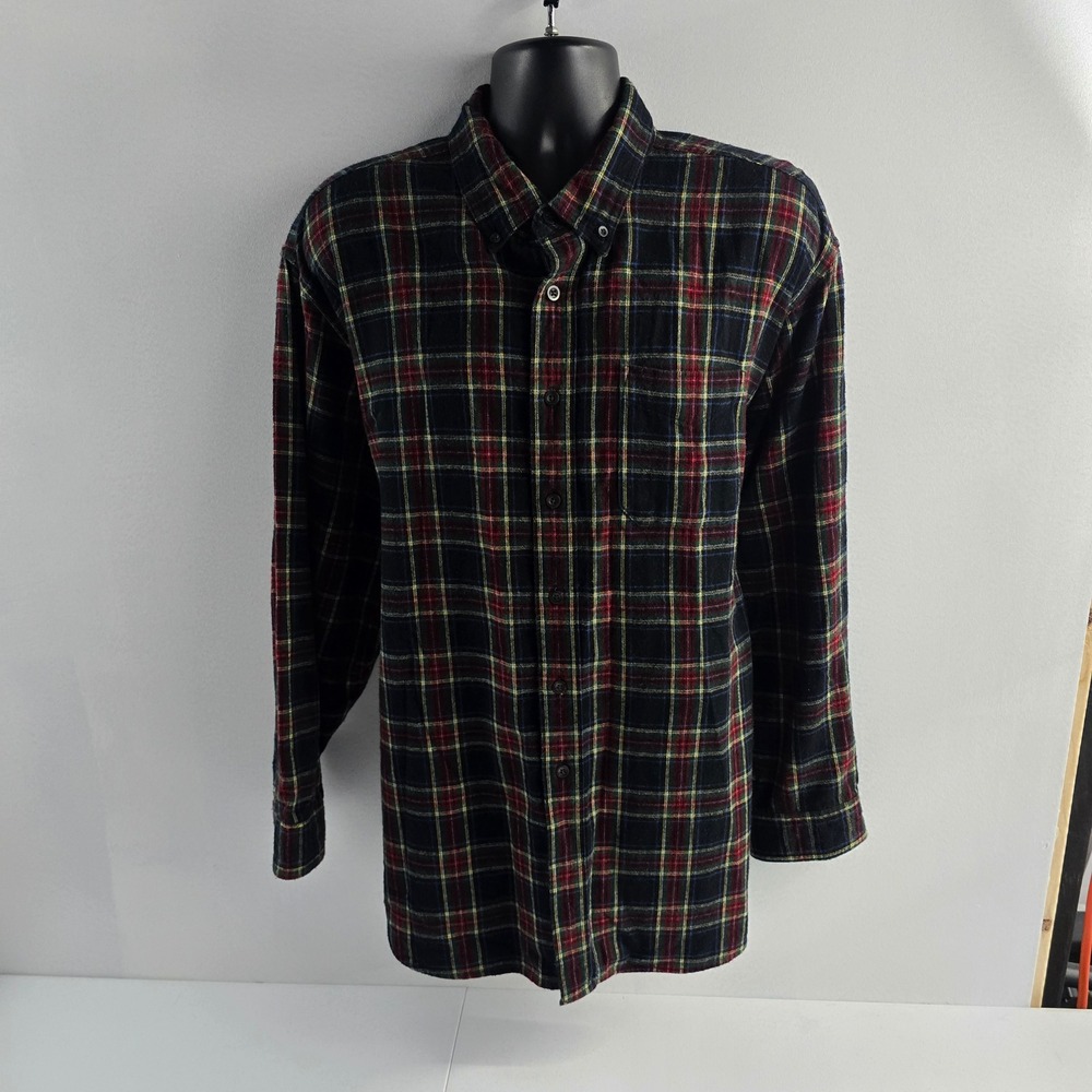 LL Bean Mens XXL‎ Regular Traditional Fit Flannel Button Up Shirt Plaid